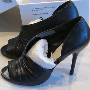 Aldo Black Leather Heels